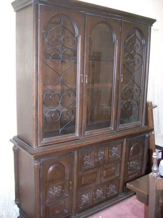 China Cabinet - lighted with glass shelves