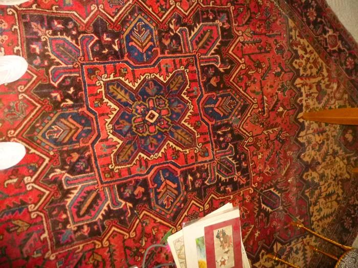 One of Two large antique rugs