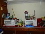 2 Microwaves - 1 new; miscellaneous kitchen items