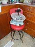 Vintage red stool