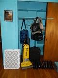 Purses, vacuum, suitcases, boots, filters