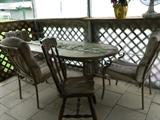 Outdoor table & 4 chairs 