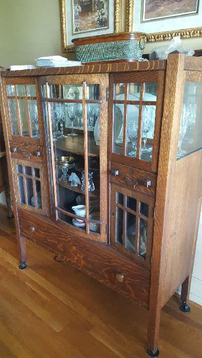 Glass front display cabinet   $225
