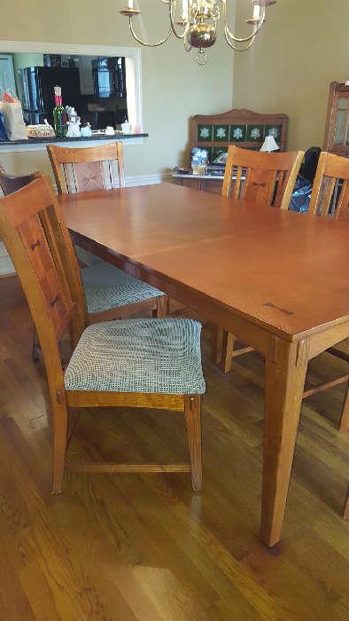 Shaker table with six chairs   $395