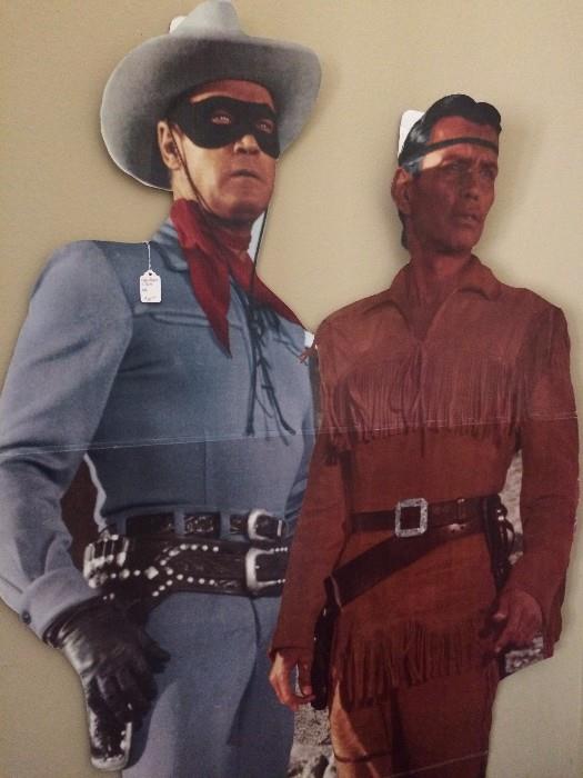 Life size the Lone Ranger and Tonto cut-outs