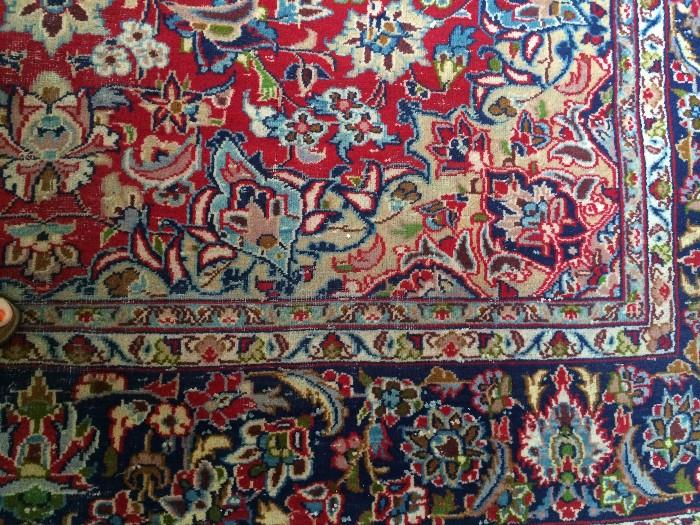 Antique Persian rug - 8 feet 9 inches x 12 feet 3 inches