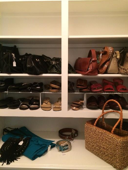 Some of the shoes and purses