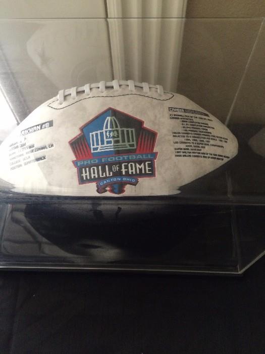 Troy Aikman #8 Hall of Fame collector football