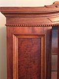 ANTIQUE MAHOGANY CHINA CABINET-FULLY RESTORED WITH ORIGINAL HARDWARE