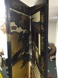 ORIENTAL HAND-PAINTED ROOM DIVIDER SCREEN
