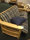 SOLID OAK WOOD FUTON SOFA