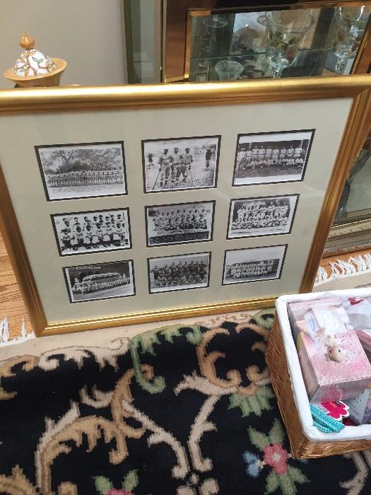 AFRICAN AMERICAN BASEBALL LEAGUE FRAMED AND SIGNED PHOTOGRAPHS 