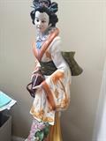 ASTONISHING ASIAN PORCELAIN LARGE STATUE FIGURINE