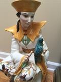ASTONISHING ASIAN PORCELAIN LARGE STATUE FIGURINE-LAMP