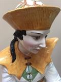 ASTONISHING ASIAN PORCELAIN LARGE STATUE FIGURINE-LAMP