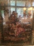 ANTIQUE FRAMED TAPESTRY