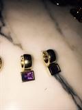 14K GOLD AND AMETHYST EARRINGS
