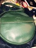 VINTAGE GREEN LEATHER GUCCI HANDBAG