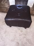 LEATHER OTTOMAN