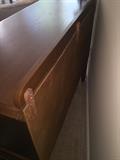 ANTIQUE MAHOGANY SIDE BUFFET-FULLY RESTORED WITH ORIGINAL HARDWARE