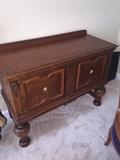 ANTIQUE MAHOGANY SIDE BUFFET-FULLY RESTORED WITH ORIGINAL HARDWARE