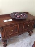 ANTIQUE MAHOGANY SIDE BUFFET-FULLY RESTORED WITH ORIGINAL HARDWARE
