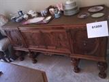 ANTIQUE MAHOGANY LONG BUFFET-FULLY RESTORED WITH ORIGINAL HARDWARE