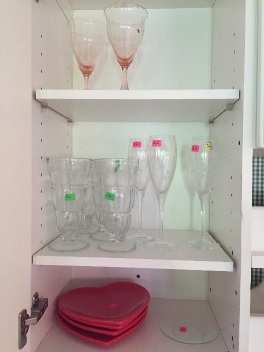 GLASSES AND DISHES