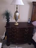 CENTURY CHERRY WOOD LARGE 5 DRAWER NIGHTSTANDS-2 AVAILABLE