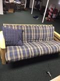 SOLID OAK WOOD FUTON SOFA
