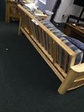 SOLID OAK WOOD FUTON SOFA