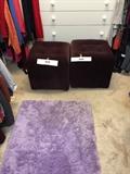 PURPLE OTTMANS AND RUGS
