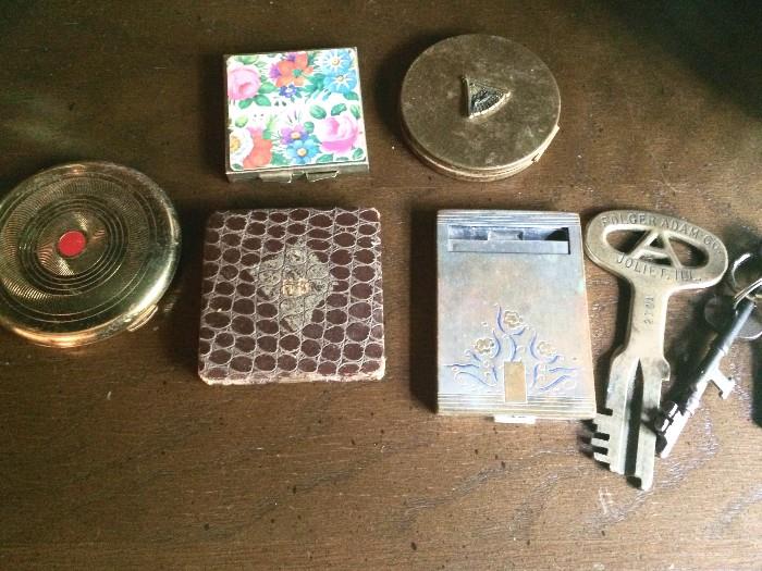 Antique compacts, and other fun smalls