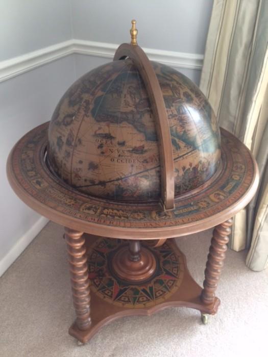 Globe that opens into bar!