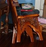 30Hand carved chair 