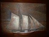 58 Sailboat Bas relief 