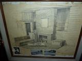 86 Fireplace pencil on paper 