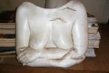 186 Breasts plaster sculpture 