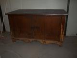 Antique Cabinet with Metal Top