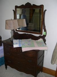 Gorgeous Antiques Dresser w/Mirror