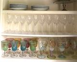Assortment of glassware/stemware