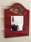 Mirror hand painted by Tracy Porter. @ 20x26