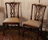 Set of 4 Chippendale style chairs