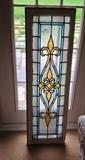 stained glass window pane, 15x48