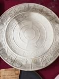 1 of 2 Zodiac plates in bisque by Viktor's brother