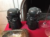 Ceramic African heads