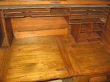 Inside roll top desk