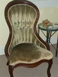 Victorian slipper chair
