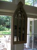 Church window type mirror