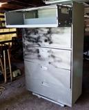 Metal 5 Drawer Tool Cabinet with pull-out drawer on top
